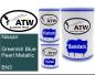 Preview: Nissan, Greenish Blue Pearl Metallic, BN3: 500ml Lackdose + 500ml Klarlack + 250ml Härter - Set, von ATW Autoteile West.